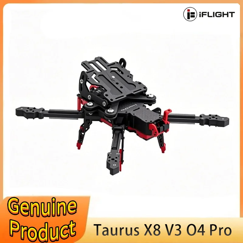 IFlight Taurus X8 V3 O4 Pro 8inch Cinelifter Frame Kit 400mm Wheelbase with 8mm Arm for FPV RC Drone
IFlight Taurus X8 V3 O4 Pro 8inch Cinelifter Frame Kit 400mm Wheelbase with 8mm Arm for FPV RC Drone