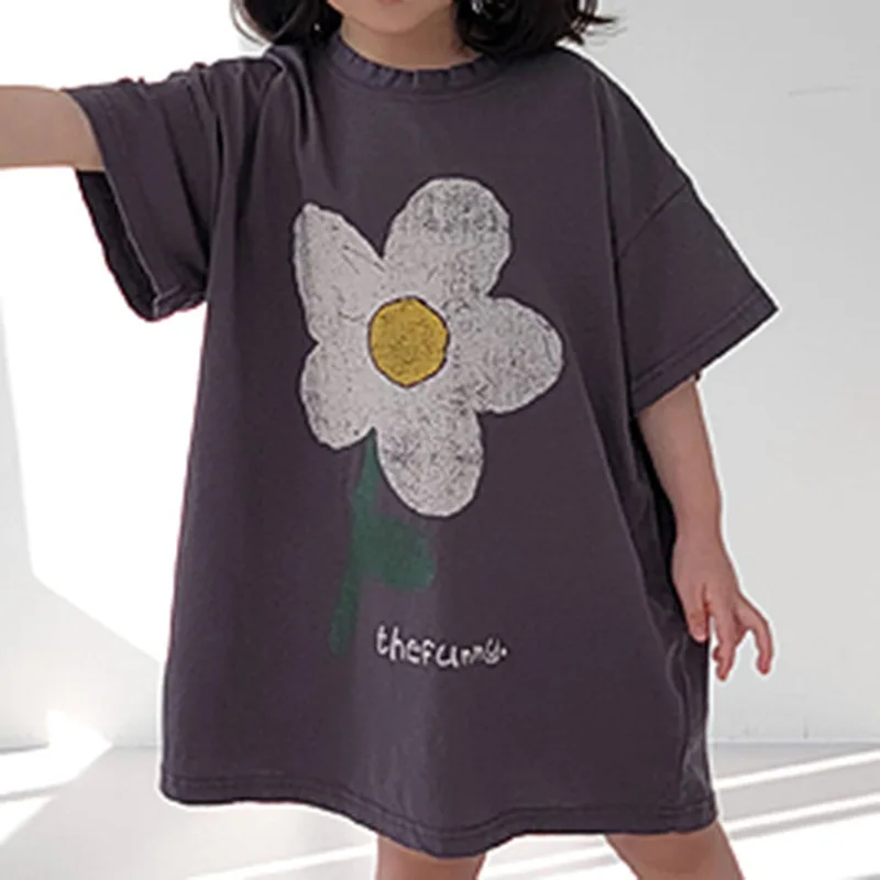 2026 Summer New Children Casual Dress Cotton Girls Flower Print Short Sleeve T Shirts Fashion Kids Long Tee Toddler Clothes
2026 Summer New Children Casual Dress Cotton Girls Flower Print Short Sleeve T Shirts Fashion Kids Long Tee Toddler Clothes