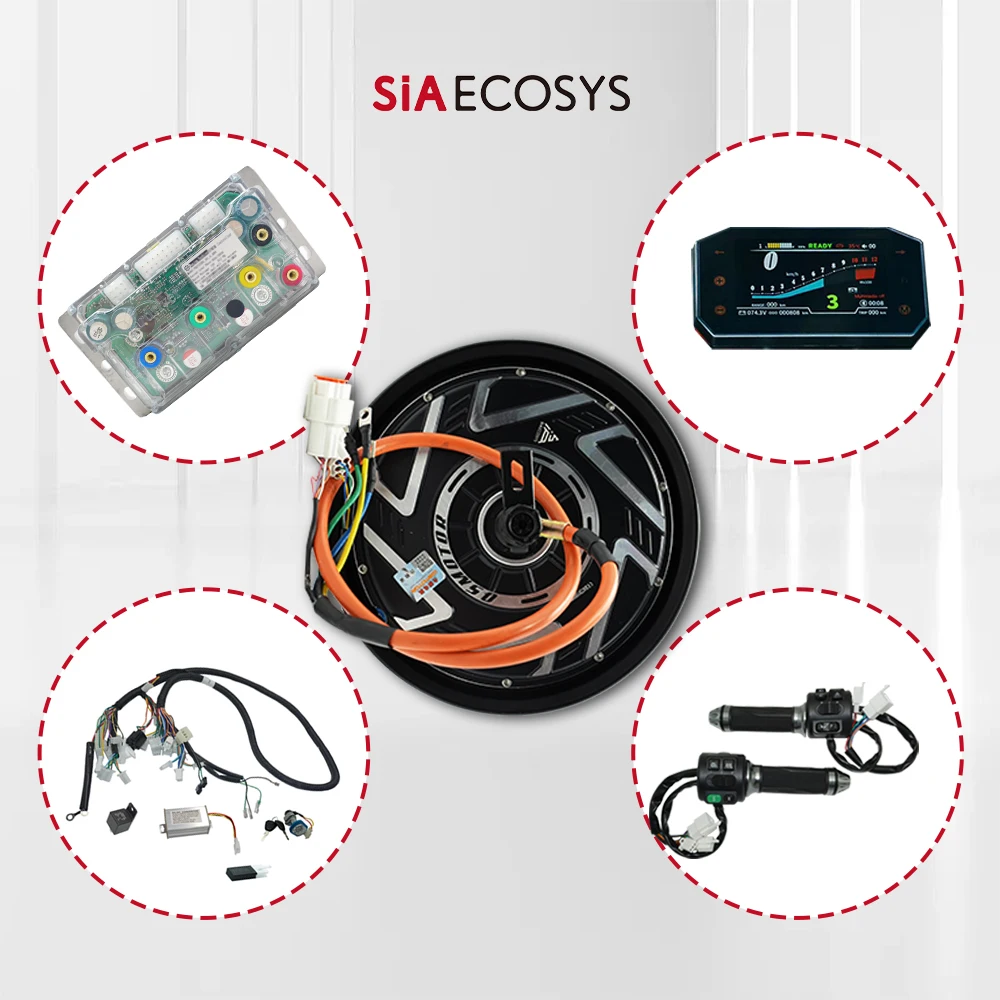 QSMOTOR QS219 Electric Scooter Conversion Kit 10x2.15 Inch BLDC Hub Motor 72V 1500W High-Speed with Fardriver ND72260-X80 Contro
QSMOTOR QS219 Electric Scooter Conversion Kit 10x2.15 Inch BLDC Hub Motor 72V 1500W High-Speed with Fardriver ND72260-X80 Contro