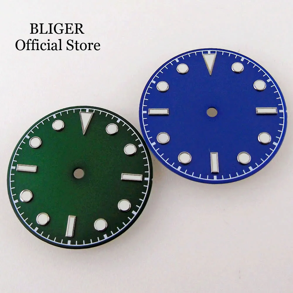 BLIGER 29mm Watch Dial Face fit NH35A NH36A MIYOTA 8215 PT5000 Movement Luminous Blue Green Without Date Watch Parts Accessories
BLIGER 29mm Watch Dial Face fit NH35A NH36A MIYOTA 8215 PT5000 Movement Luminous Blue Green Without Date Watch Parts Accessories