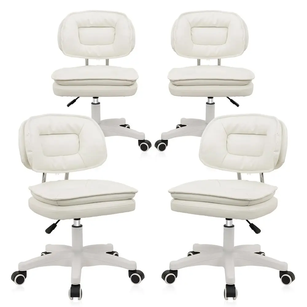 Rolling Stool with Backrest 360 Swivel Rolling Chairs with Wheels,Adjustable Height Armless Vanity Chair, Thickened Seat Cushio
Rolling Stool with Backrest 360 Swivel Rolling Chairs with Wheels,Adjustable Height Armless Vanity Chair, Thickened Seat Cushio