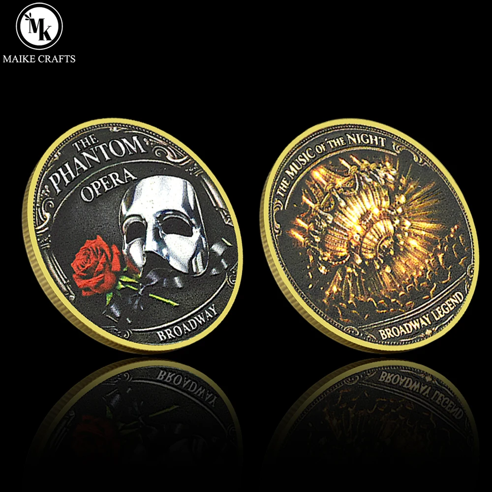 The Phantom of the Opera Broadway Commemorative Coin, Challenge Coin, Musical Theater Collectible, Souvenir Gift for Fans
The Phantom of the Opera Broadway Commemorative Coin, Challenge Coin, Musical Theater Collectible, Souvenir Gift for Fans