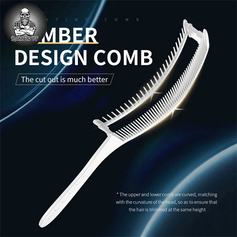 Barber Hairbrush Barbershop Haircut Curved Positioning Combs Heat Resistant Flat Top Comb Professional Hairdressing Tools
Barber Hairbrush Barbershop Haircut Curved Positioning Combs Heat Resistant Flat Top Comb Professional Hairdressing Tools