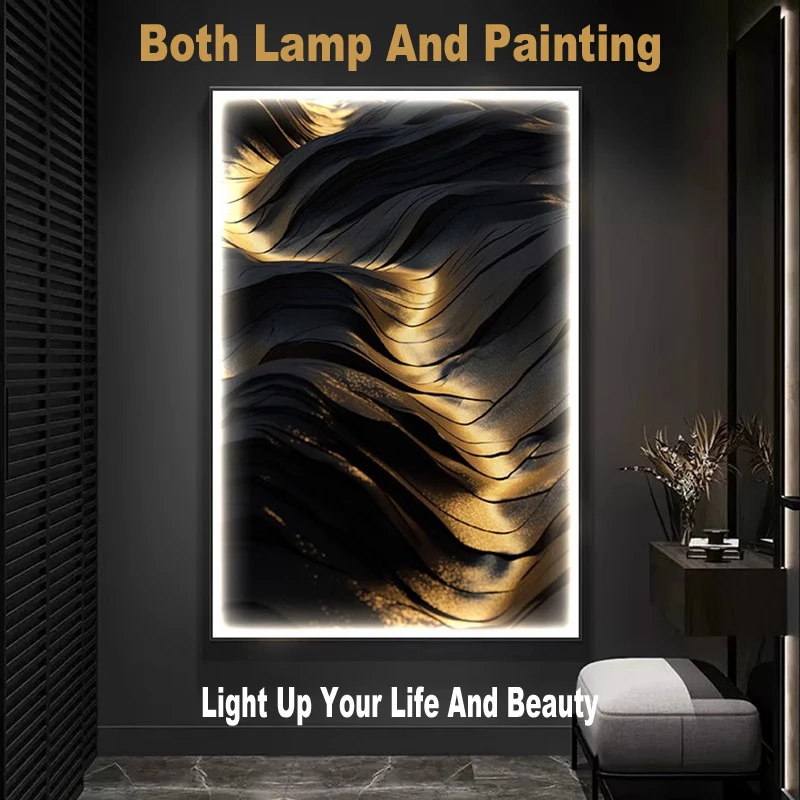 Modern Led Painting Wall Lamp Porch Black And White Mountain Rocks For Nordic Sofa Background Wall Large Living Room Painting
Modern Led Painting Wall Lamp Porch Black And White Mountain Rocks For Nordic Sofa Background Wall Large Living Room Painting