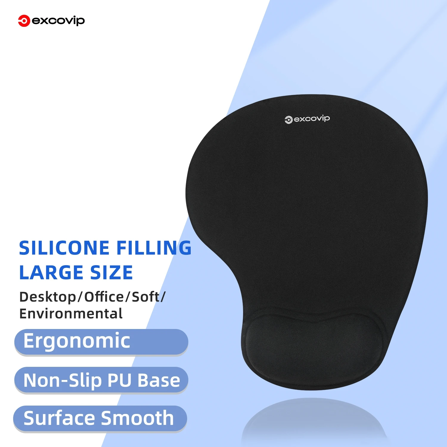 EXCO Ergonomic Mouse Pad with Silicone Wrist Support Rest Comfortable Mousepad Non-Slip PU Base for Pain Relief Computer Office
EXCO Ergonomic Mouse Pad with Silicone Wrist Support Rest Comfortable Mousepad Non-Slip PU Base for Pain Relief Computer Office