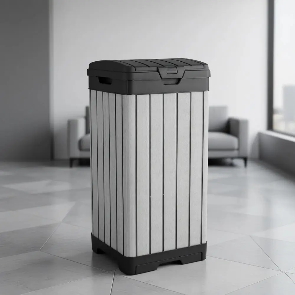 38 Gallon Outdoor Kitchen Trash Bin with Lid and Drip Tray, Ideal for Patio Dining, Grey
38 Gallon Outdoor Kitchen Trash Bin with Lid and Drip Tray, Ideal for Patio Dining, Grey