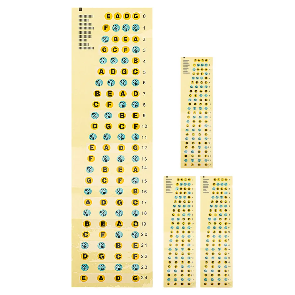 4pcs Fingerboard Stickers Fret Inlay Decals Practical Accessories Guitar Accessories Notes Electric Scale Trainers Guitar
4pcs Fingerboard Stickers Fret Inlay Decals Practical Accessories Guitar Accessories Notes Electric Scale Trainers Guitar
