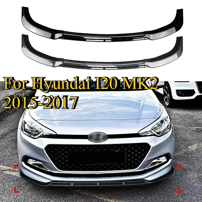 NONGSHI for Hyundai I20 MK2 2015 2016 2017 Car Front Bumper Lip Gloss Black/Carbon Pattern Spoiler Splitter Body Kits Diffuser
NONGSHI for Hyundai I20 MK2 2015 2016 2017 Car Front Bumper Lip Gloss Black/Carbon Pattern Spoiler Splitter Body Kits Diffuser
