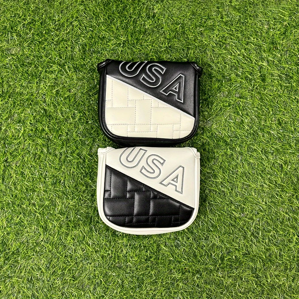 1pc Creative USA designPutter Cover For Mallet Club Waterproof PU Leather Golf Head Cover White Black Protector
1pc Creative USA designPutter Cover For Mallet Club Waterproof PU Leather Golf Head Cover White Black Protector