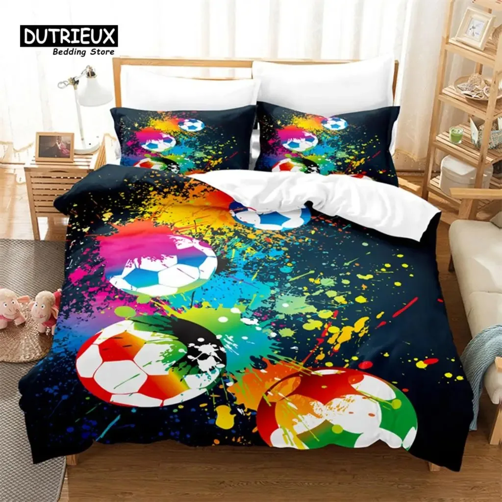 Football, Sport Bedding Set, 3Pcs Duvet Cover Set, Soft Comfortable Breathable Duvet Cover, For Bedroom Guest Room Decor
Football, Sport Bedding Set, 3Pcs Duvet Cover Set, Soft Comfortable Breathable Duvet Cover, For Bedroom Guest Room Decor