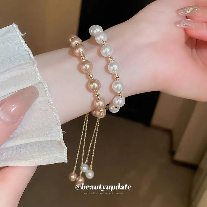 Beaded pull-out bracelet fashionable and versatile adjustable wristband with a high-end temperament suitable for women's
Beaded pull-out bracelet fashionable and versatile adjustable wristband with a high-end temperament suitable for women's