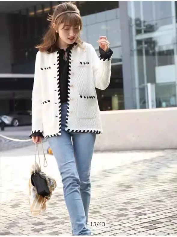 AP Three Thousand Golden Early Spring New Arrival Japanese Style Knitted Short Jacket Women's Limited Edition Color Block Ele...
AP Three Thousand Golden Early Spring New Arrival Japanese Style Knitted Short Jacket Women's Limited Edition Color Block Ele...