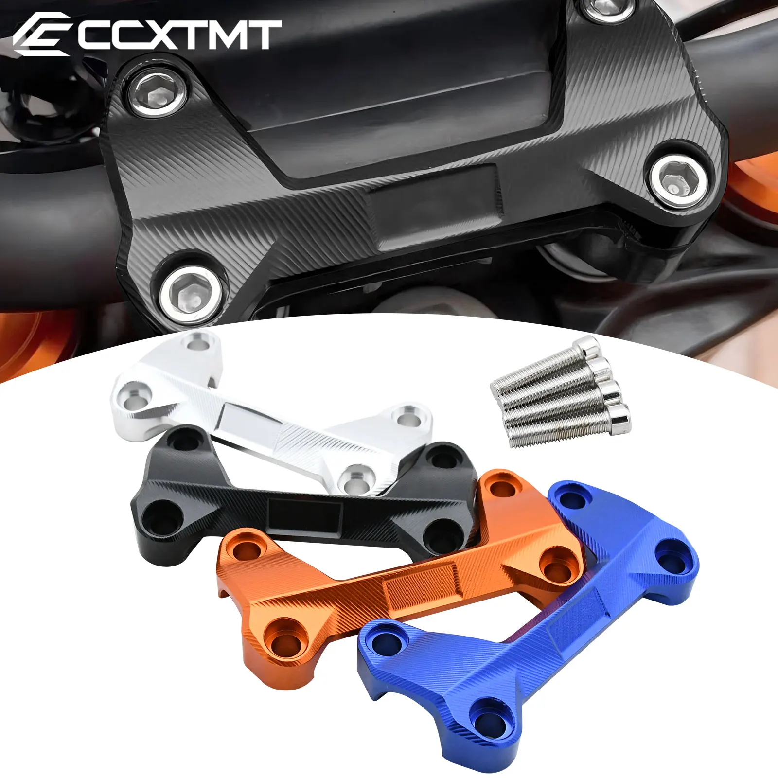 CNC Aluminum Handlebar Risers Top Cover Clamp For KTM Duke 125 200 250 390 Duke390 2006-2024 General Motorcycles Accessories
CNC Aluminum Handlebar Risers Top Cover Clamp For KTM Duke 125 200 250 390 Duke390 2006-2024 General Motorcycles Accessories