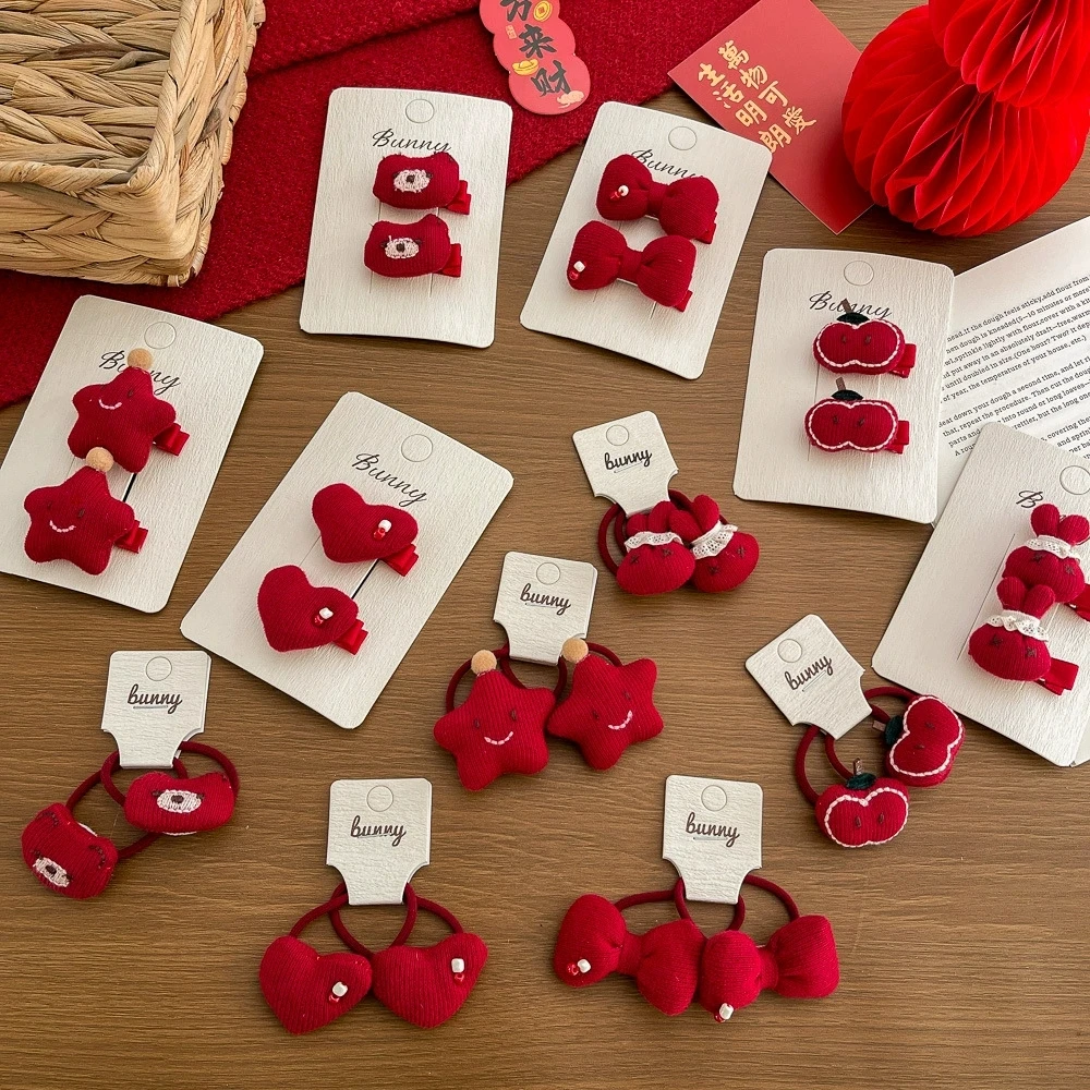 Заколки для волос с мультяшным кроликом для девочек, красные заколки для волос, детские боковые заколки, милые аксессуары для волос, детская резинка для волос, вязаный держатель для хвоста
Заколки для волос с мультяшным кроликом для девочек, красные заколки для волос, детские боковые заколки, милые аксессуары для волос, детская резинка для волос, вязаный держатель для хвоста