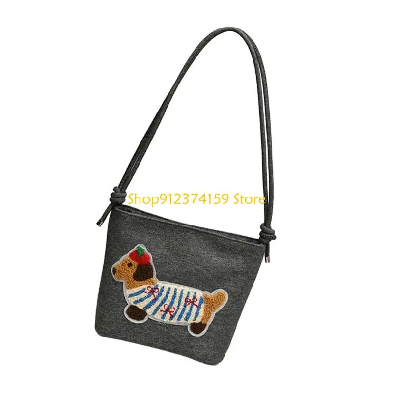 G5AE Large Capacity Shoulder Bag Cartoon Dog Embroidery Handbag Underarm Purse Casual Shopping Purse For Everyday Use
G5AE Large Capacity Shoulder Bag Cartoon Dog Embroidery Handbag Underarm Purse Casual Shopping Purse For Everyday Use