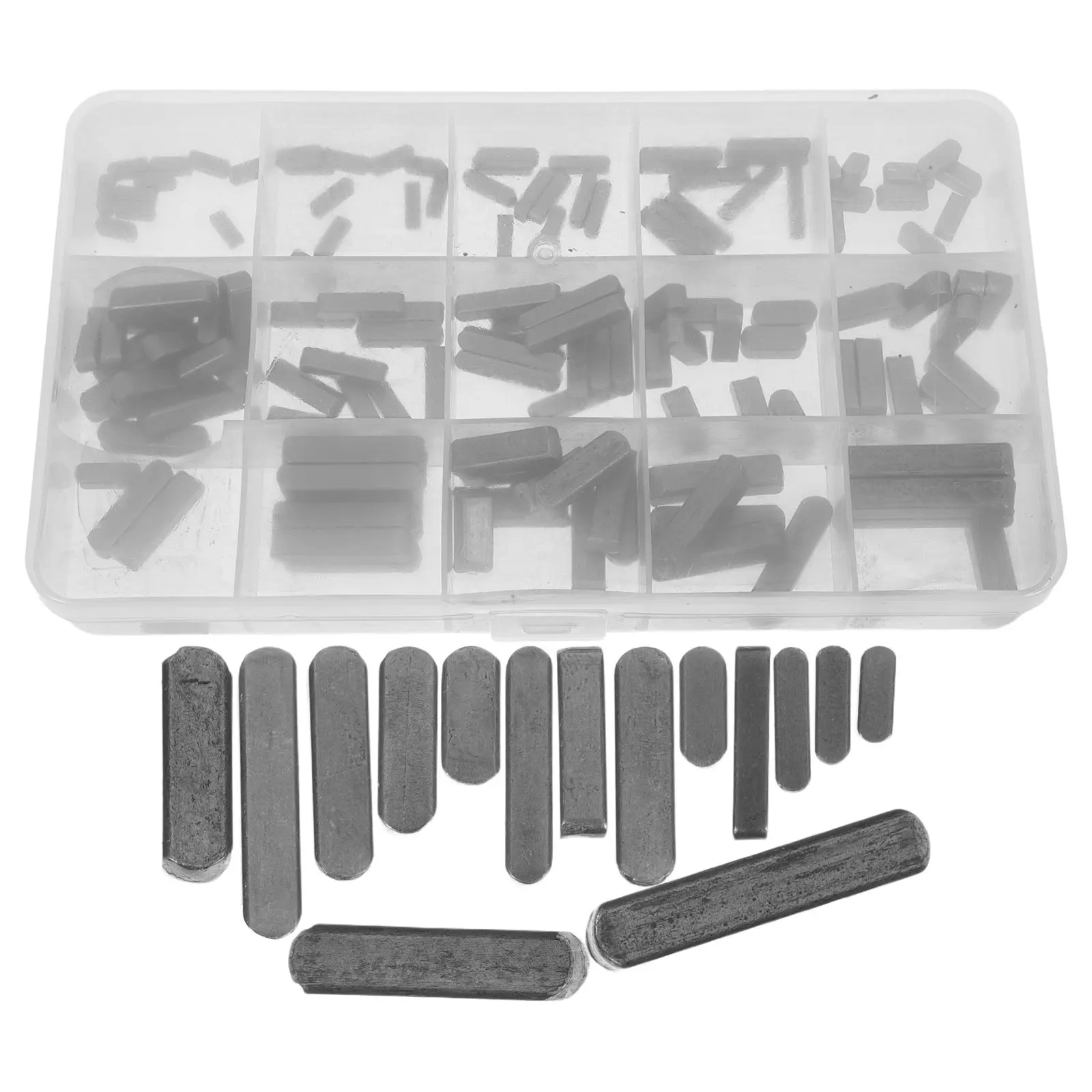140Pcs Stainless Steel Parallel Drive Shaft Key Stock Round End Woodruff Key Assortment Industrial Heavy Duty Mechanical Repair
140Pcs Stainless Steel Parallel Drive Shaft Key Stock Round End Woodruff Key Assortment Industrial Heavy Duty Mechanical Repair