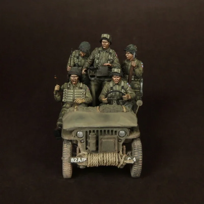 1/35 Resin Figures Model kits Fantasy model US Airbornes with sergeant for jeep. Normandy NO CAR Unassambled Unpainted 174
1/35 Resin Figures Model kits Fantasy model US Airbornes with sergeant for jeep. Normandy NO CAR Unassambled Unpainted 174