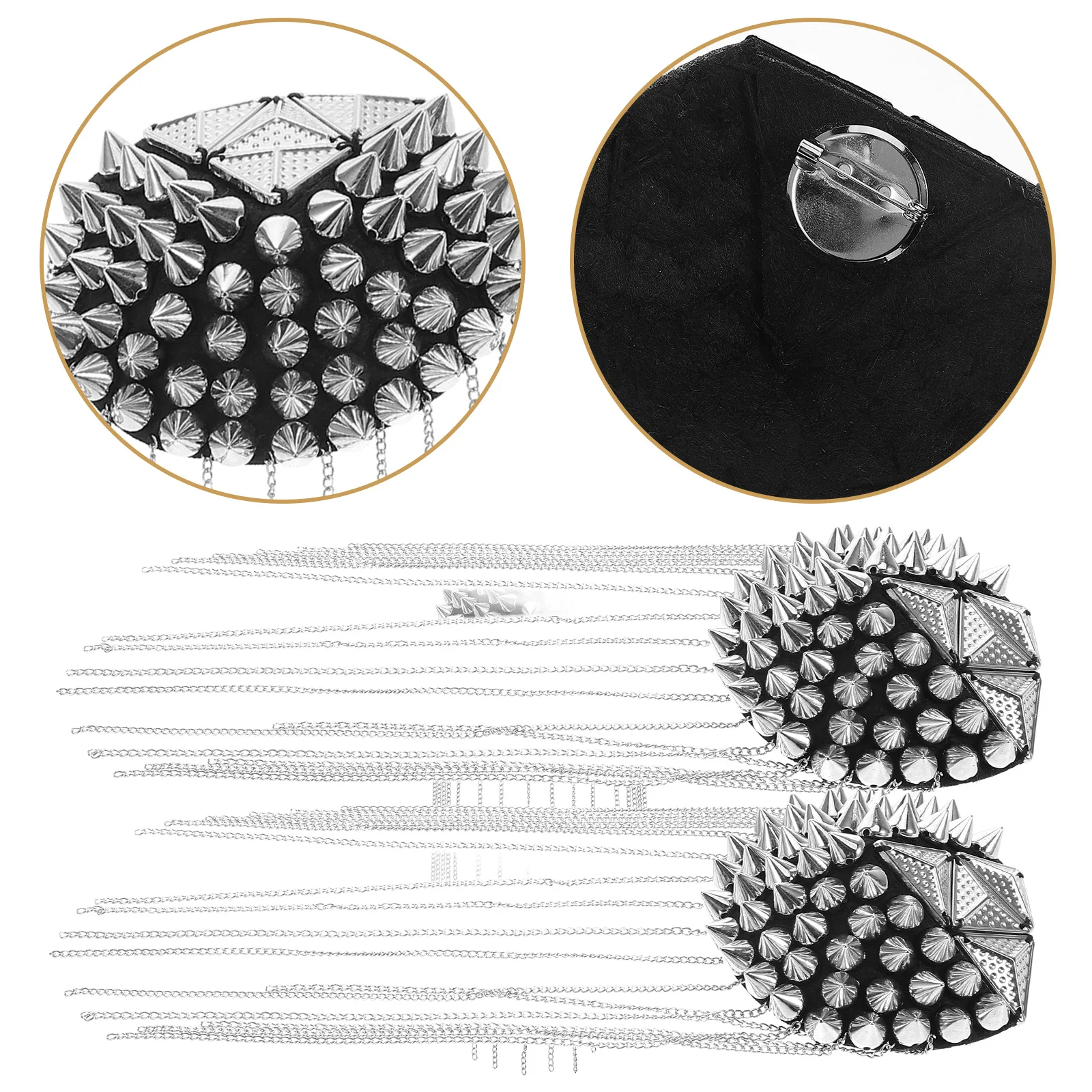 Metal Clothing Accessories Shoulder Boards Epaulettes Badge Epaulets Tassel Link Chain Fashionable Alloy Arm Decoration Diy
Metal Clothing Accessories Shoulder Boards Epaulettes Badge Epaulets Tassel Link Chain Fashionable Alloy Arm Decoration Diy
