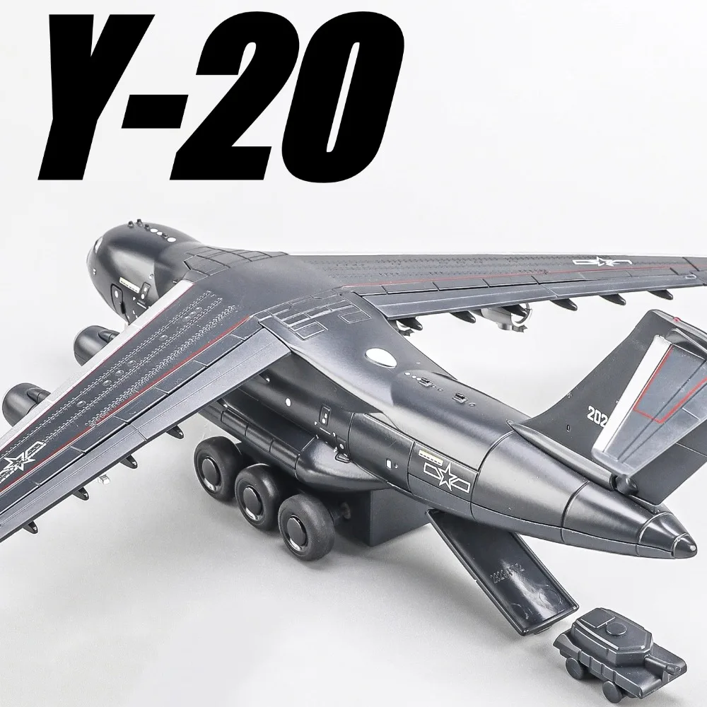 1:180 Scale Y-20 Transport Plane Model Toy Car Pull Back Sound Light Aircraft Military Models Hooby Aviation Models Ornaments 
1:180 Scale Y-20 Transport Plane Model Toy Car Pull Back Sound Light Aircraft Military Models Hooby Aviation Models Ornaments
