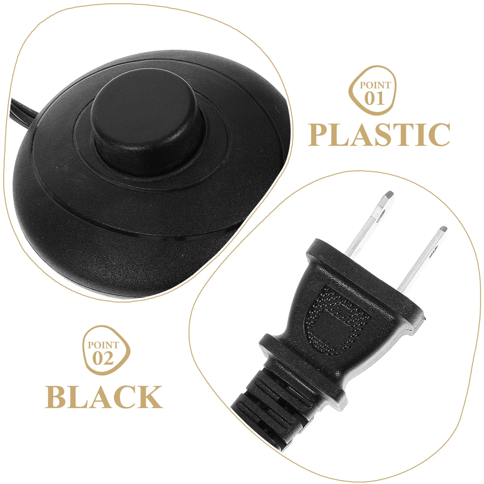 Foot Pedal Power Cord For Floor Lamp Step-On Switch Extension Cord Inline Foot Control For Desk Lamp Lighting On/Off Household 
Foot Pedal Power Cord For Floor Lamp Step-On Switch Extension Cord Inline Foot Control For Desk Lamp Lighting On/Off Household