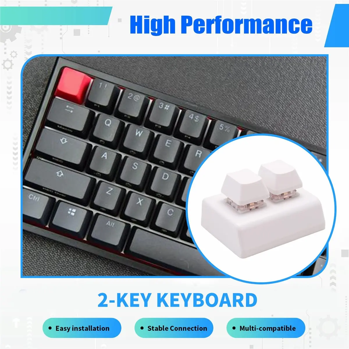 (A26M) 2 Keys Macro Programming Keyboard RGB Mini Keyboard Gaming Drawing Red Switch Custom Keyboard OSU Gaming Keypad,White
(A26M) 2 Keys Macro Programming Keyboard RGB Mini Keyboard Gaming Drawing Red Switch Custom Keyboard OSU Gaming Keypad,White