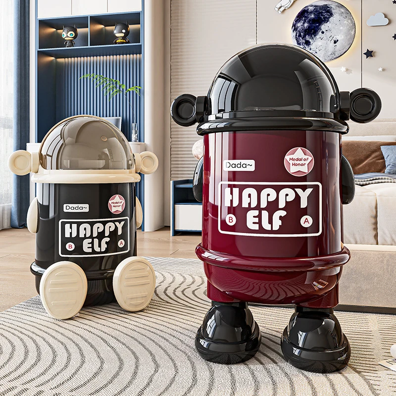 Trash can for home use in the living room and bedroom, creative and stylish, cartoon design, new model with flip lid, large size
Trash can for home use in the living room and bedroom, creative and stylish, cartoon design, new model with flip lid, large size