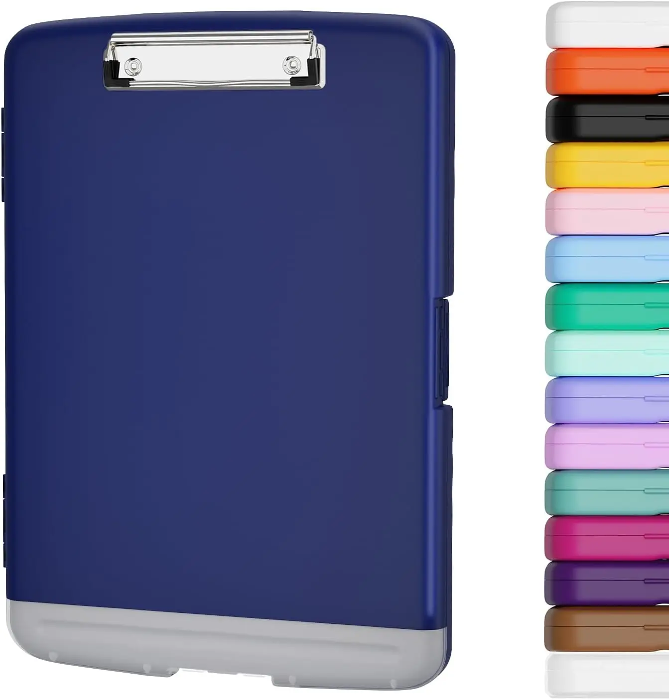 Clipboard with Storage, 8.5 x 11 Organization Box with Pen Holder and A4 Legal Paper Folder, Heavy Duty Plastic, Folio & Side-
Clipboard with Storage, 8.5 x 11 Organization Box with Pen Holder and A4 Legal Paper Folder, Heavy Duty Plastic, Folio & Side-
