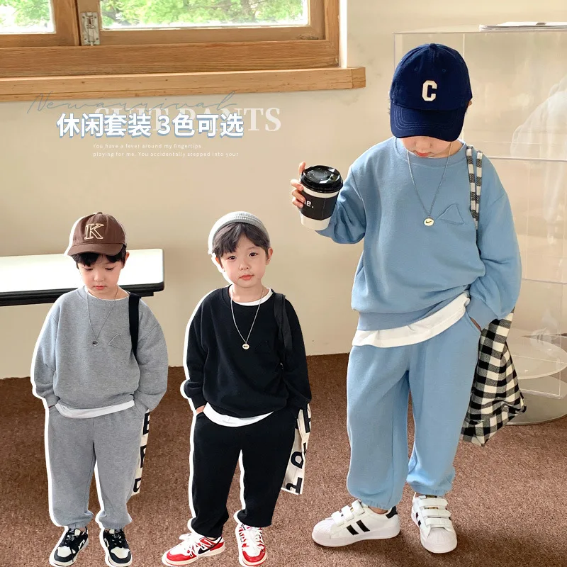 spring Autumn kids Girls Clothes Sets baby 2pcs Winter Children's Pullover+pants For Boys Cotton Tops Casual Suits
spring Autumn kids Girls Clothes Sets baby 2pcs Winter Children's Pullover+pants For Boys Cotton Tops Casual Suits