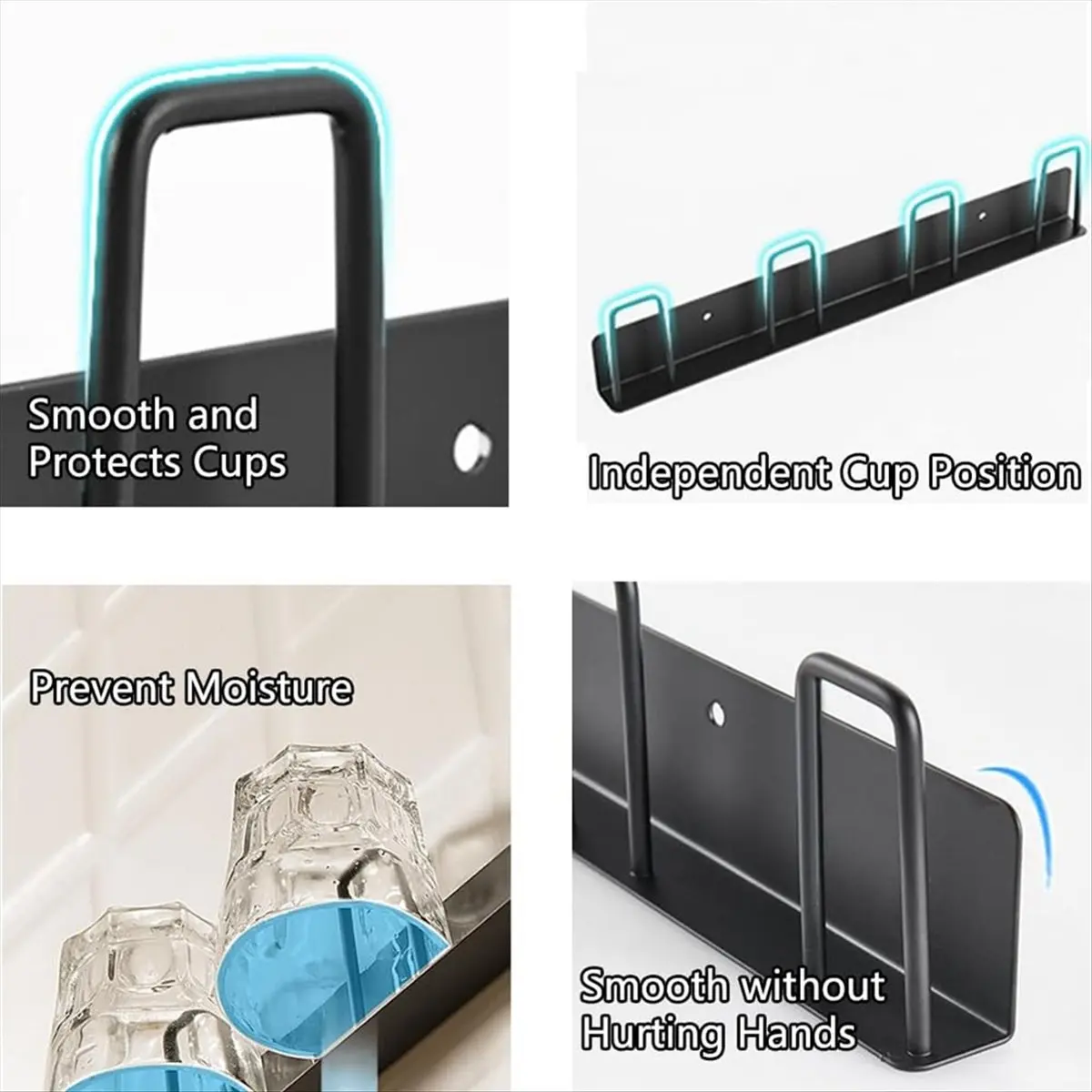 (LBER) 2Pcs Wall-Mounted Mug Holder Mug Hooks, Coffee Cups Holder Hanger No Drilling,Mug Rack Hooks with 4 Cup Holders
(LBER) 2Pcs Wall-Mounted Mug Holder Mug Hooks, Coffee Cups Holder Hanger No Drilling,Mug Rack Hooks with 4 Cup Holders