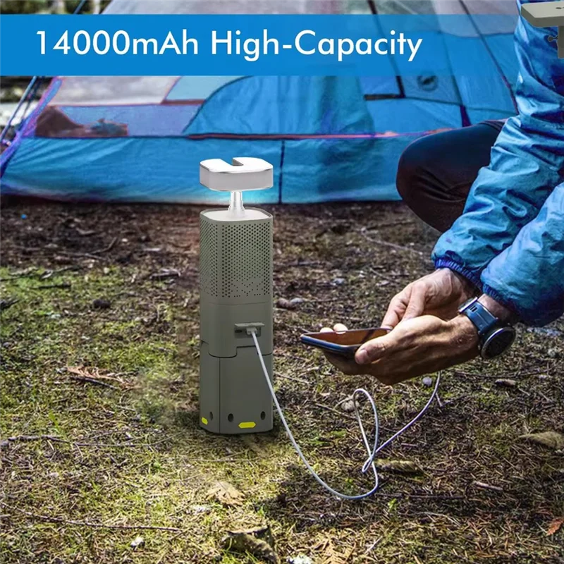 A26F-Outdoor Telescopic Camping Light 14000Mah Portable LED Work Light With Bluetooth Speaker For Emergency, Hiking, Fishing
A26F-Outdoor Telescopic Camping Light 14000Mah Portable LED Work Light With Bluetooth Speaker For Emergency, Hiking, Fishing