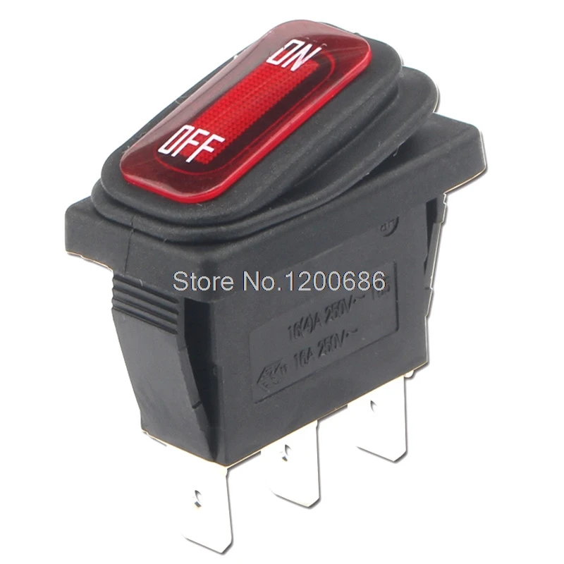10 PCS On/Off Mini Rocker Switch KCD1 16A 22OV IP65 waterproof switch 16A 3 foot red 220V
10 PCS On/Off Mini Rocker Switch KCD1 16A 22OV IP65 waterproof switch 16A 3 foot red 220V