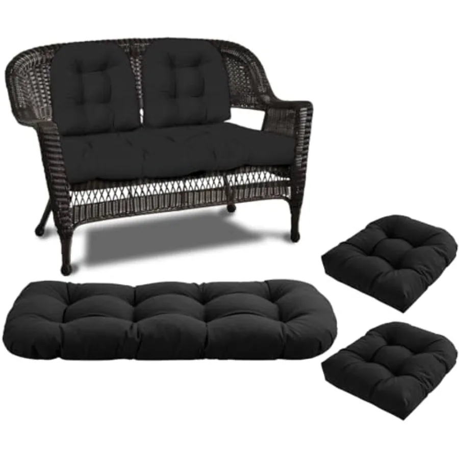 Wicker Chair Cushions 3 Pcs Set Waterproof Outdoor Cushions for Patio Furniture Loveseat and U-Shaped Wicker Furniture Cushions
Wicker Chair Cushions 3 Pcs Set Waterproof Outdoor Cushions for Patio Furniture Loveseat and U-Shaped Wicker Furniture Cushions