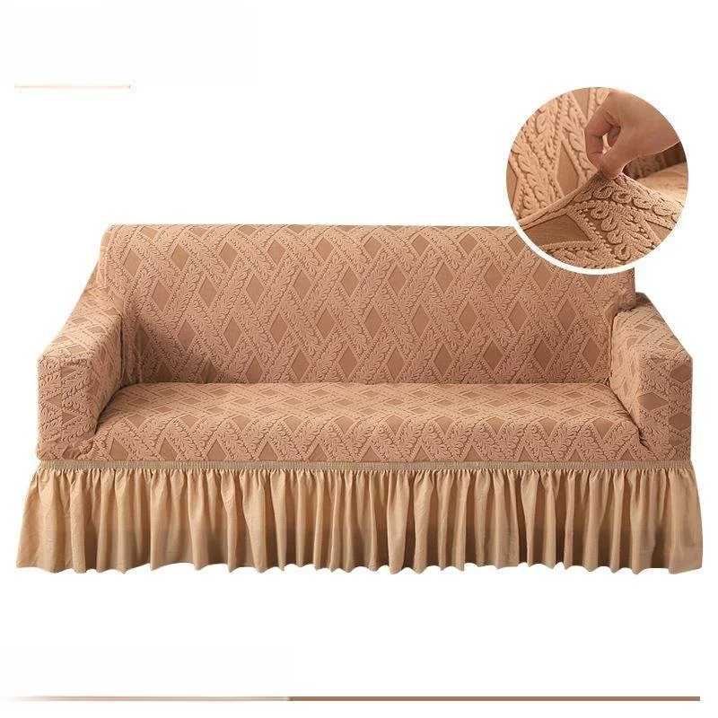 Thickened Wicker Skirt Sofa Cover Elastic Full Wrap Sofa Protector Non-Slip Three-Seater Chair Dust Cover Polyester Fabric
Thickened Wicker Skirt Sofa Cover Elastic Full Wrap Sofa Protector Non-Slip Three-Seater Chair Dust Cover Polyester Fabric