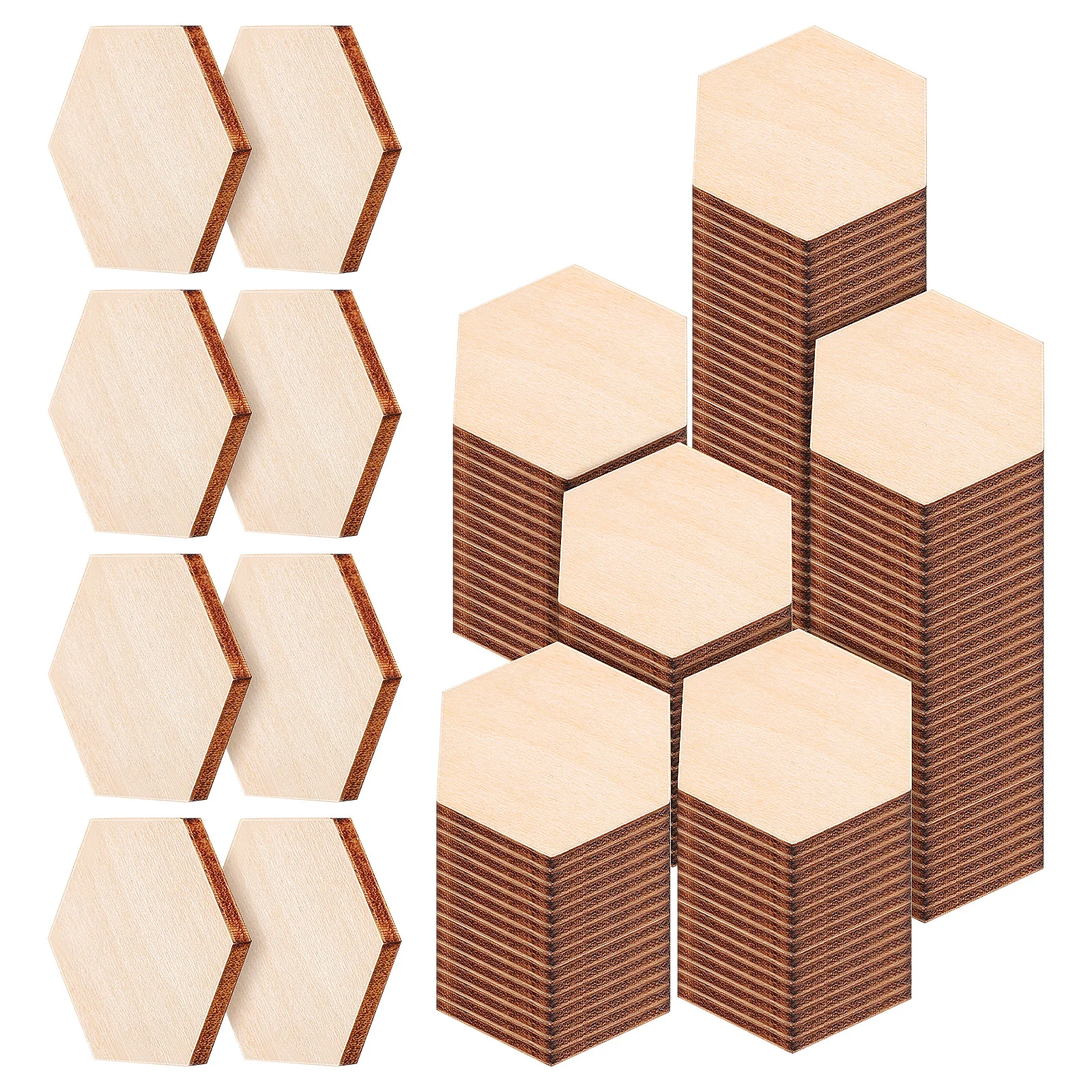 200 Pcs Wood Pieces 25MM Wooden Slices For Crafts Hexagon Wood Pieces Blank Shapes Sewing Accessories DIY Projects
200 Pcs Wood Pieces 25MM Wooden Slices For Crafts Hexagon Wood Pieces Blank Shapes Sewing Accessories DIY Projects