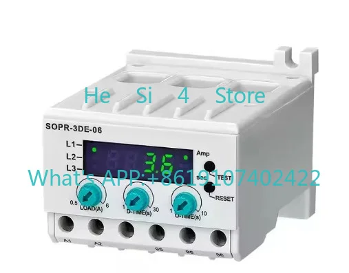 SOPR-3DE-6A 30A 60A 120A Digital Current Protection Relay N Type 220V220V
SOPR-3DE-6A 30A 60A 120A Digital Current Protection Relay N Type 220V220V