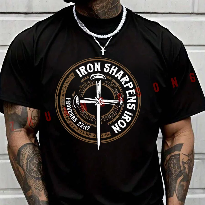 Men T-shirt New Best Of Iron Sharpens Iron TShirt Quick Drying Shirt Plain Black T Shirts Summer Casual Top Clothing
Men T-shirt New Best Of Iron Sharpens Iron TShirt Quick Drying Shirt Plain Black T Shirts Summer Casual Top Clothing