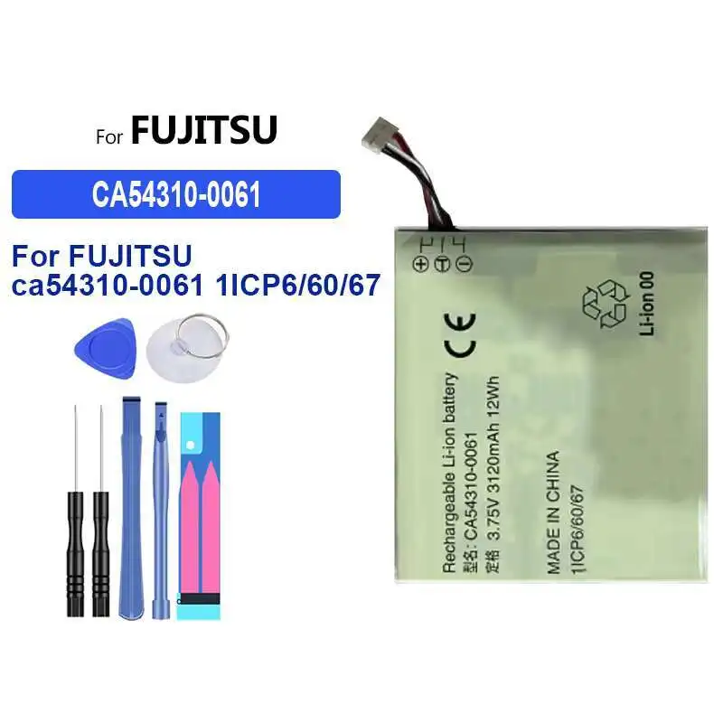 Аккумулятор мобильного телефона для Fujitsu Ca54310-0061 1ICP6 60 67, долговечная работа, надежное питание 3120 мАч
Аккумулятор мобильного телефона для Fujitsu Ca54310-0061 1ICP6 60 67, долговечная работа, надежное питание 3120 мАч