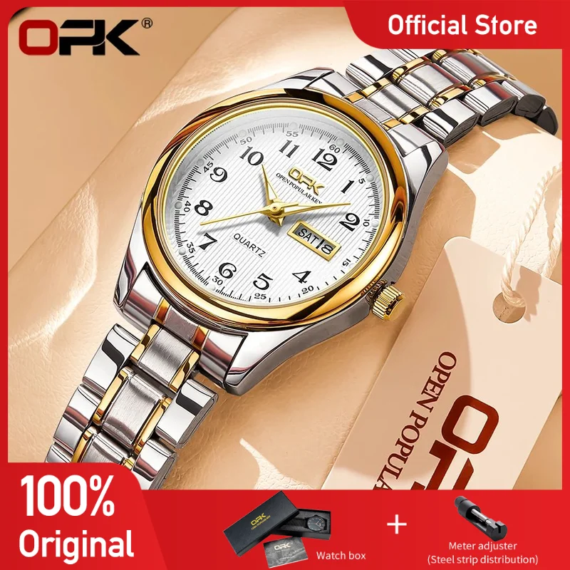 OPK 8110 Women Watches Elegant Original Quartz Wristwatch Waterproof Stainless Steel Ladies Watches Dual Calendar Reloj Mujer
OPK 8110 Women Watches Elegant Original Quartz Wristwatch Waterproof Stainless Steel Ladies Watches Dual Calendar Reloj Mujer