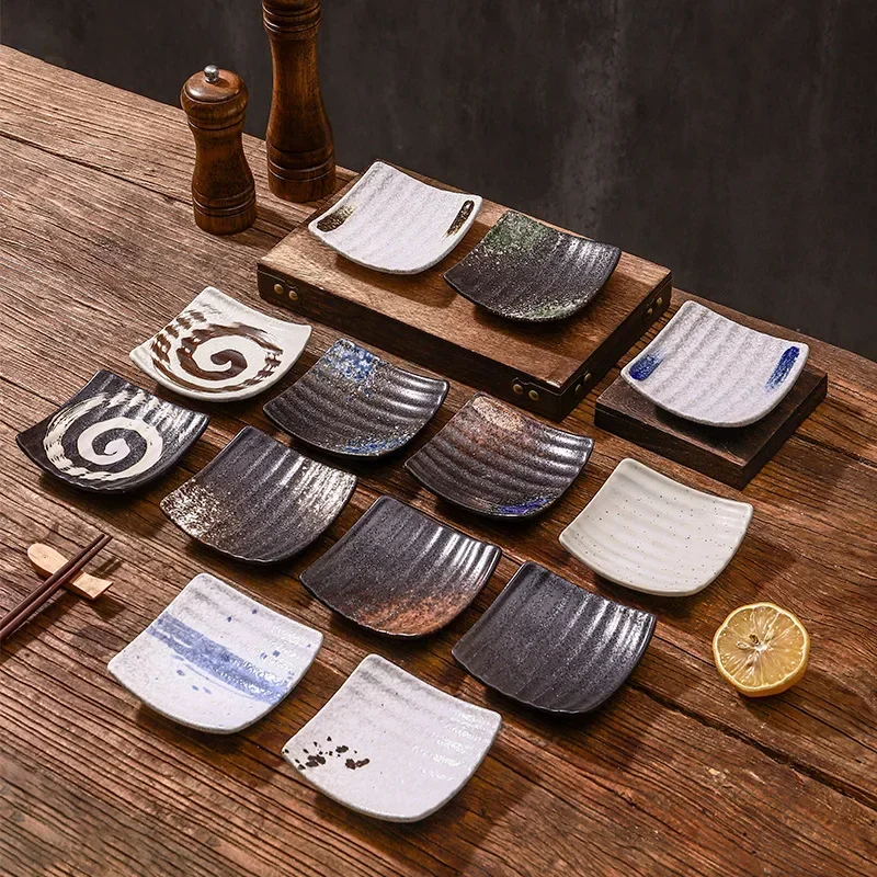 3Pcs Sushi Sauce Dish Japanese Ceramic Tableware Square Side Snack Household Dish Commercial Dipping
3Pcs Sushi Sauce Dish Japanese Ceramic Tableware Square Side Snack Household Dish Commercial Dipping