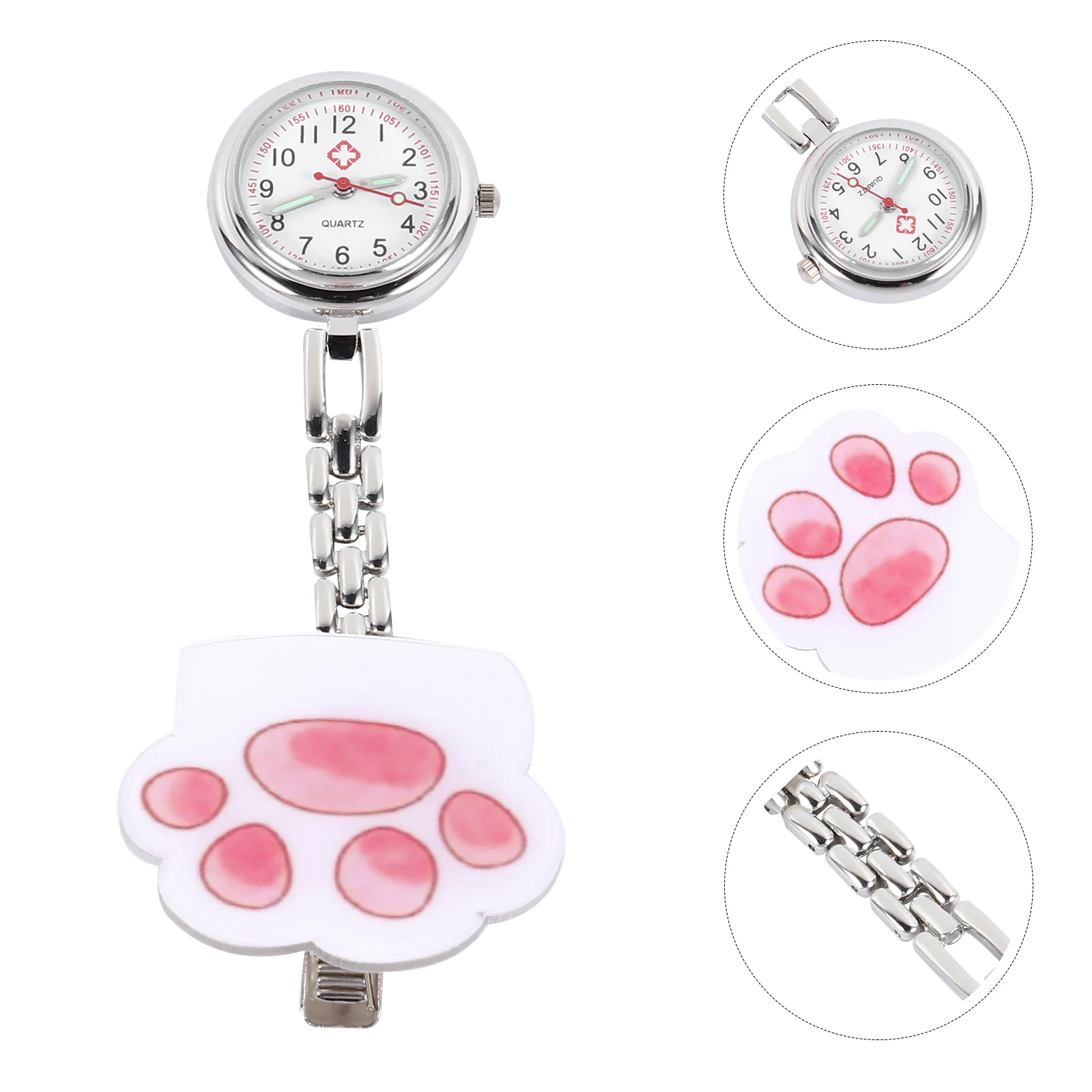 Cat Paw Stainless Steel Nurse Pocket Watch Lovely Electronic Timepiece Gifts for Ladies Accessories
Cat Paw Stainless Steel Nurse Pocket Watch Lovely Electronic Timepiece Gifts for Ladies Accessories