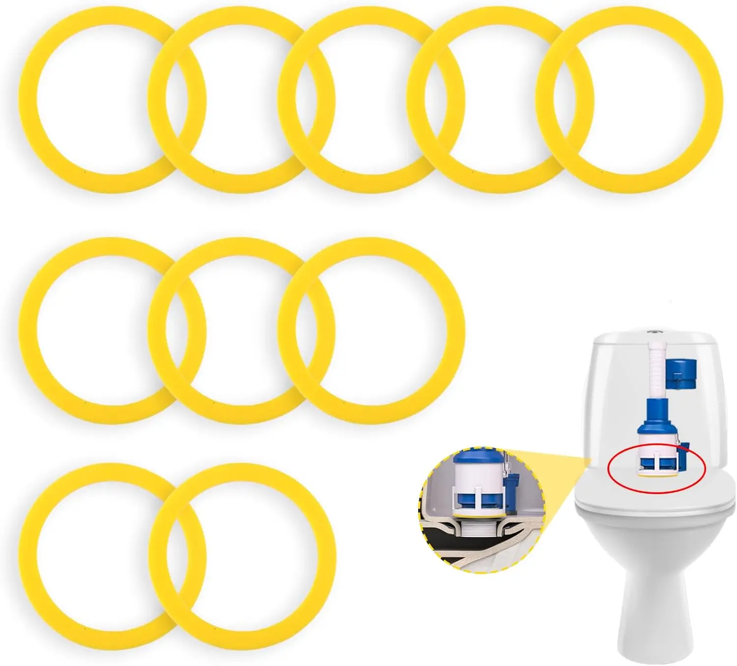 10 шт. уплотнение смывного клапана для унитазов, обновленный силиконовый комплект, совместимый с Kohler GP1059291 2475620
10 шт. уплотнение смывного клапана для унитазов, обновленный силиконовый комплект, совместимый с Kohler GP1059291 2475620 