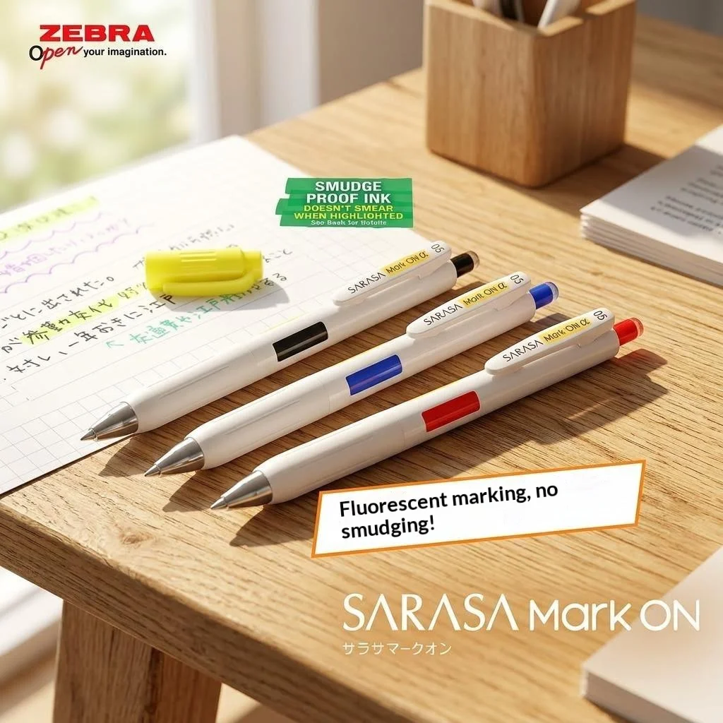 ZEBRA JJZ111 Anti-Bleed Upgrade Version Ballpoint Pen,0.4 & 0.5 Low-friction Fine Point,Black/Red/Blue Smooth Quick-Dry Gel Pens
ZEBRA JJZ111 Anti-Bleed Upgrade Version Ballpoint Pen,0.4 & 0.5 Low-friction Fine Point,Black/Red/Blue Smooth Quick-Dry Gel Pens