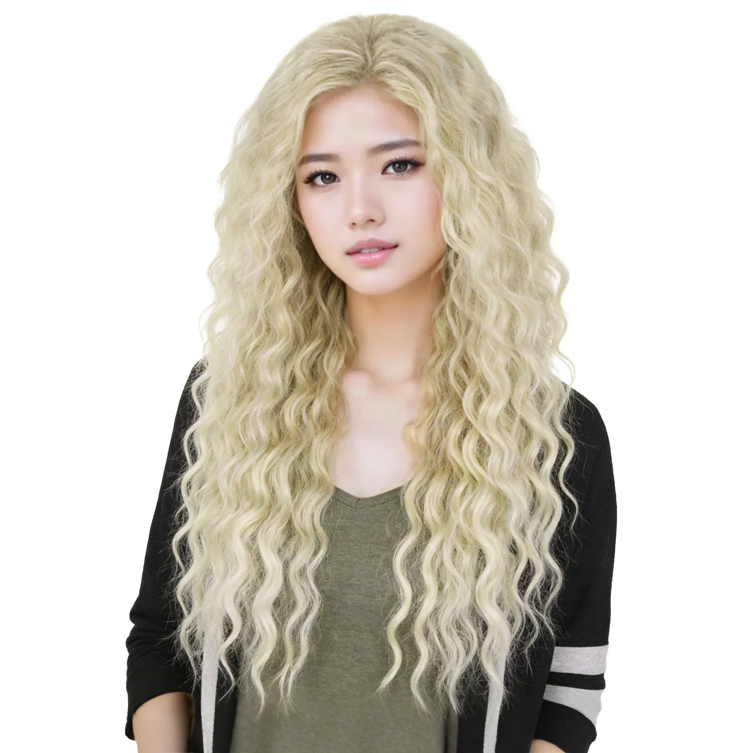 Synthetic Wigs 28 Inch Long Curly Platinum Blonde Loose Wave Middle Part smooth Heat Resistant Wig for Women Daily Party Cosplay
Synthetic Wigs 28 Inch Long Curly Platinum Blonde Loose Wave Middle Part smooth Heat Resistant Wig for Women Daily Party Cosplay