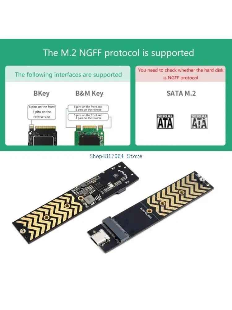 T3LB M.2 to USB Adapter M.2-NGFF Hard Drive USB3.2 6Gbps USB to M.2 PCI-E Converter
T3LB M.2 to USB Adapter M.2-NGFF Hard Drive USB3.2 6Gbps USB to M.2 PCI-E Converter