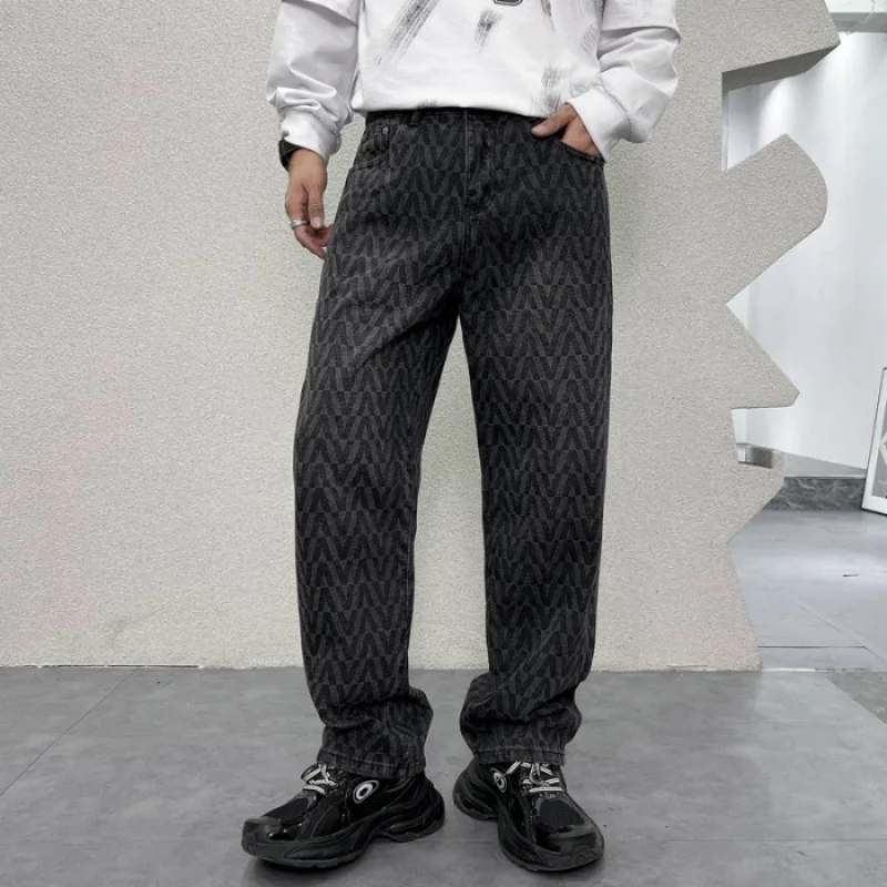 2024 autumn new fashion printed jeans men's high street fashionable hip hop design high-end loose casual Y2K wide-leg pants
2024 autumn new fashion printed jeans men's high street fashionable hip hop design high-end loose casual Y2K wide-leg pants