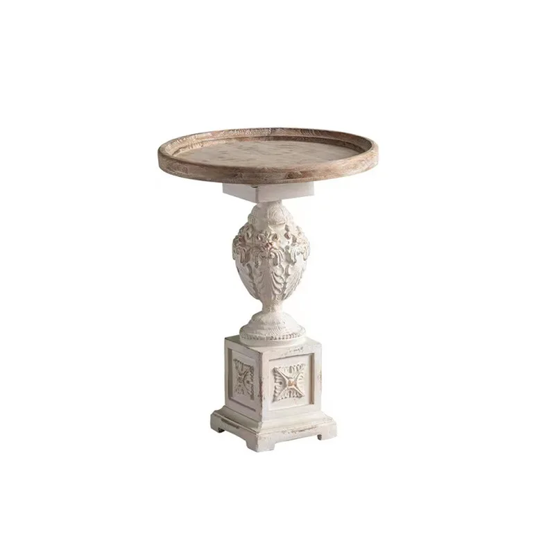 French retro solid wood coffee table, mini, balcony, leisure, creative, living room
French retro solid wood coffee table, mini, balcony, leisure, creative, living room