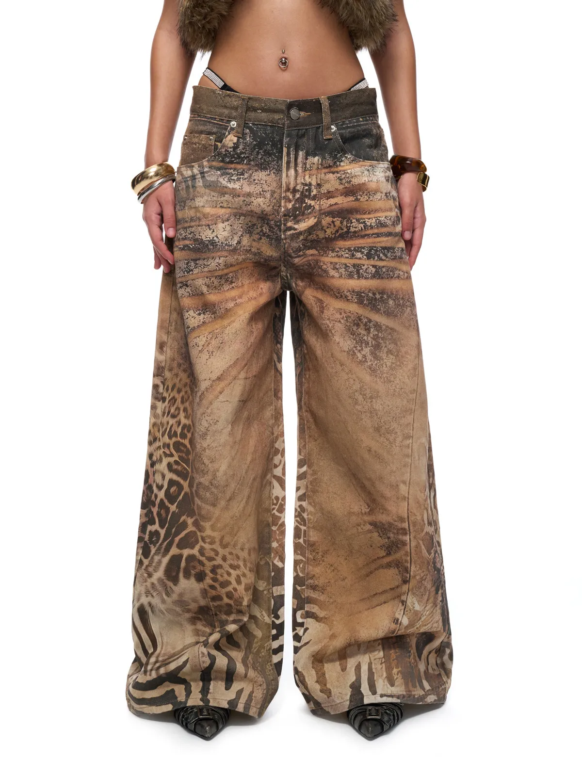 Baggy Wide Leg Jeans Women High Waisted Retro Leopard Print Straight Jeans High Street Streetwear Y2k Vintage Denim Trousers
Baggy Wide Leg Jeans Women High Waisted Retro Leopard Print Straight Jeans High Street Streetwear Y2k Vintage Denim Trousers
