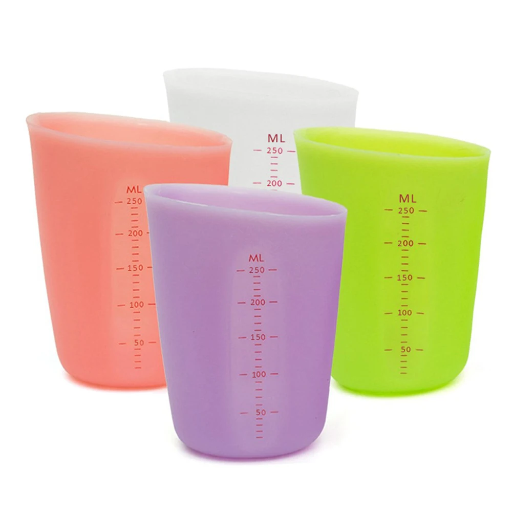250ml Silicone Milk Cup Thickened Food Grade Measuring Tool Easy Clean Scale Liquid Translucent DIY Kitchen Accessories
250ml Silicone Milk Cup Thickened Food Grade Measuring Tool Easy Clean Scale Liquid Translucent DIY Kitchen Accessories