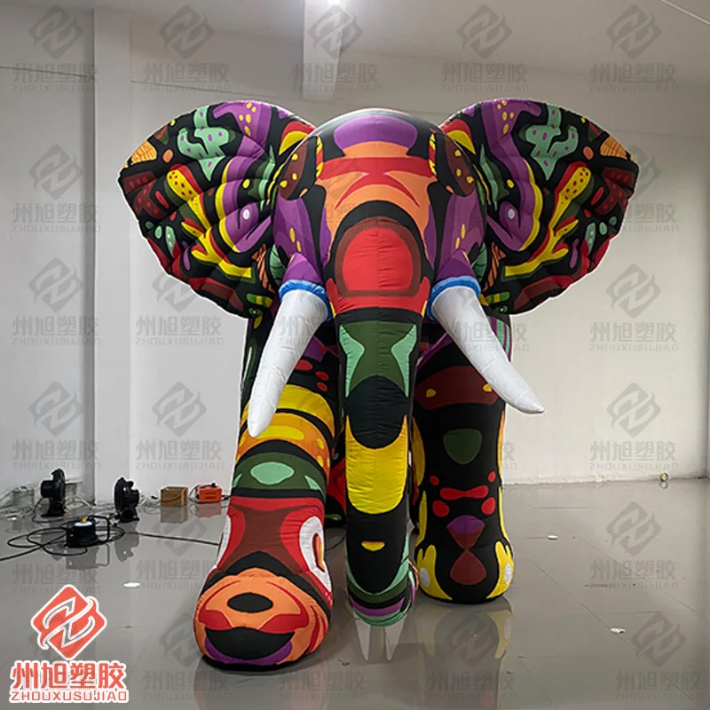 Inflatable deep color elephant, with blower, outdoor square shopping mall activities held decorative promotional props
Inflatable deep color elephant, with blower, outdoor square shopping mall activities held decorative promotional props