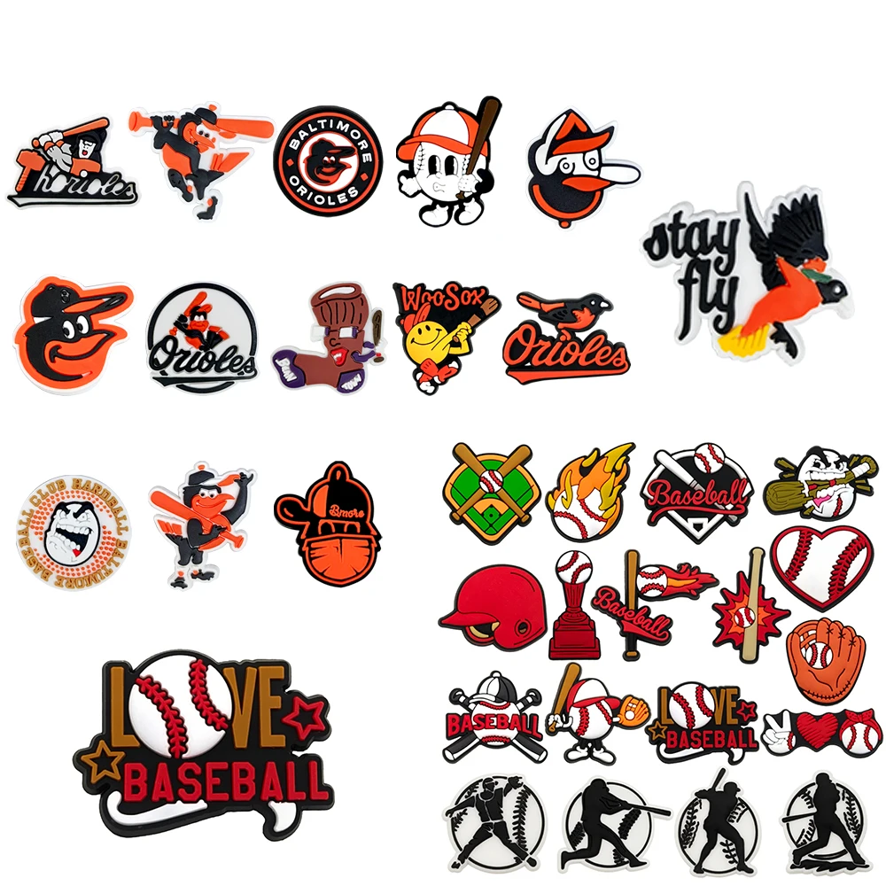 1/33pcs Baseball Golden Eagle Rugby Sports Shoe Charms Accessories DIY Decorations PVC Classic Clog Buckle for Kids Party Gifts
1/33pcs Baseball Golden Eagle Rugby Sports Shoe Charms Accessories DIY Decorations PVC Classic Clog Buckle for Kids Party Gifts
